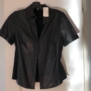 Leather shirt